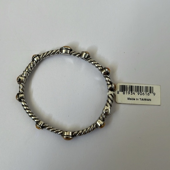 Brighton Monte Carlo Bangle Bracelet Silver/Gold NWT - Picture 6 of 14